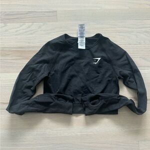 Gymshark Black Crew Neck Top